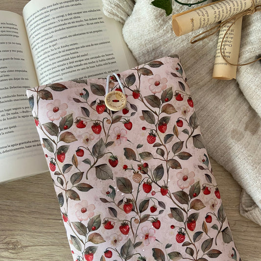 Funda literaria fresitas impermeable