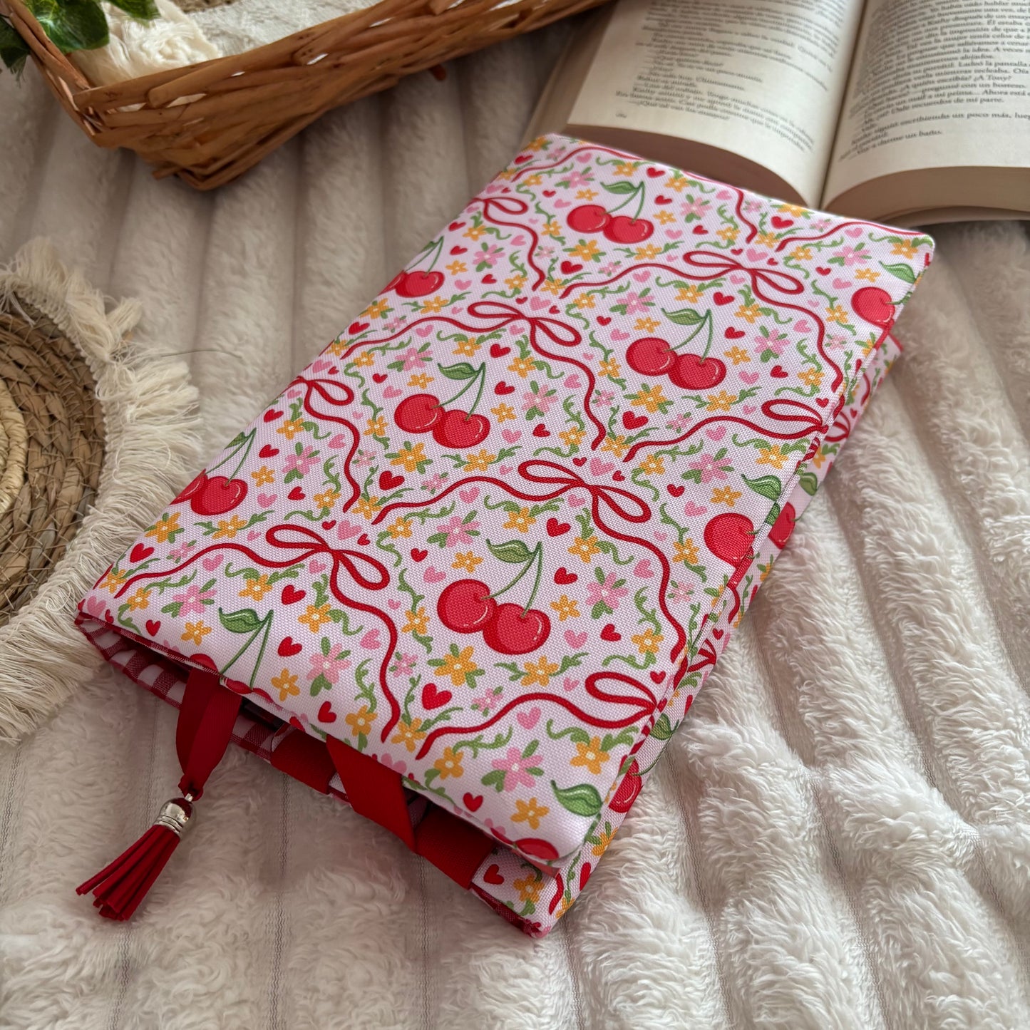 Funda ajustable cerezitas impermeable