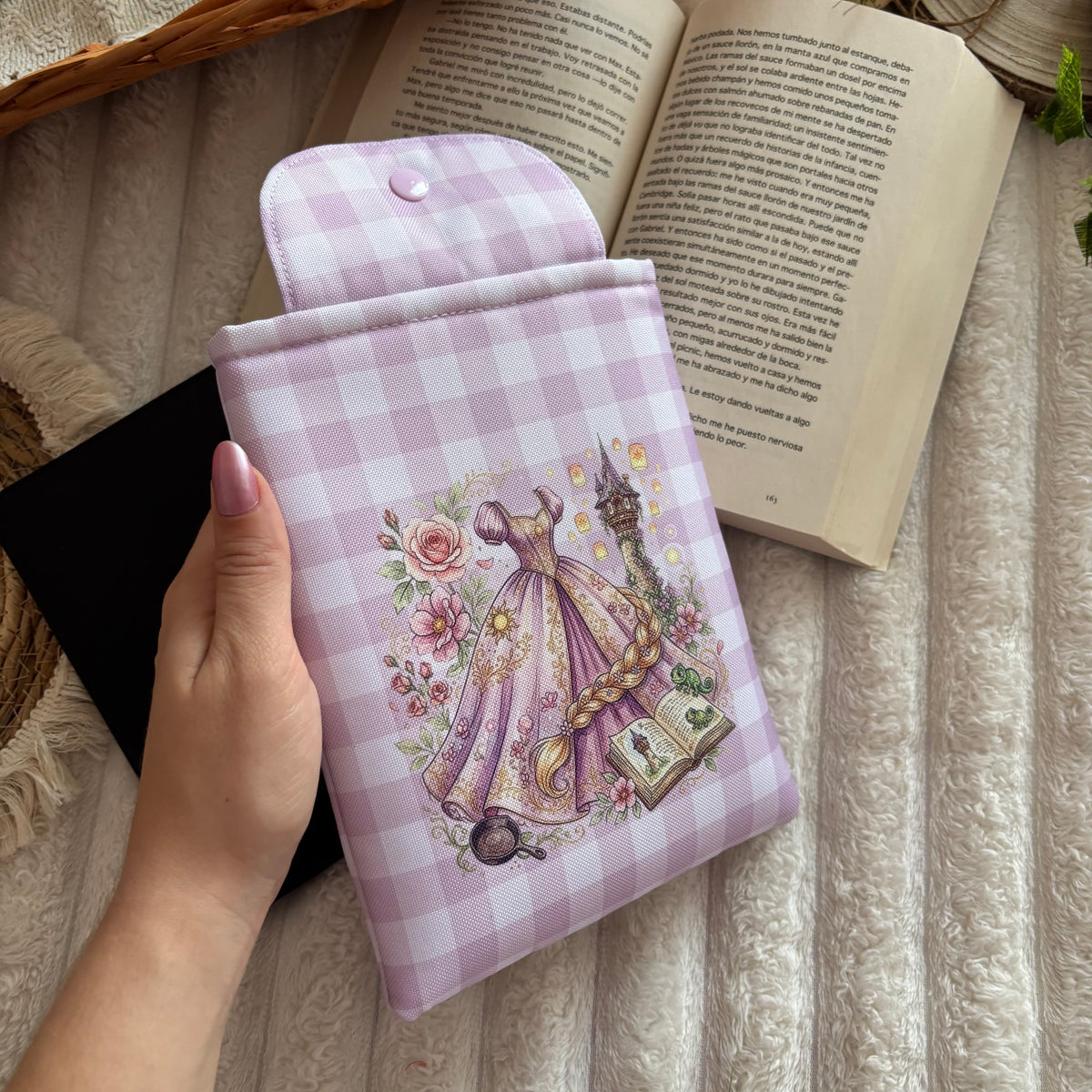 Funda kindle/kobo érase una vez Rapunzel impermeable
