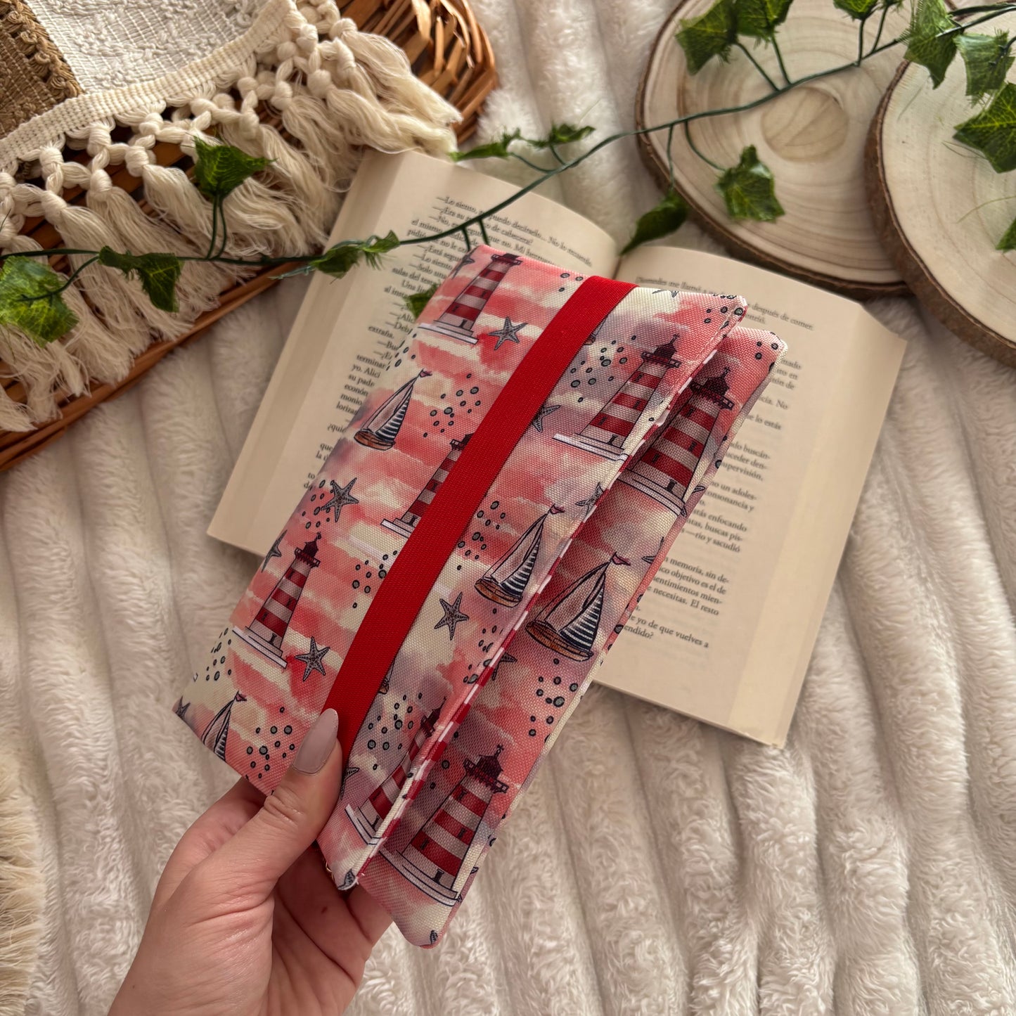 Funda de solapas para ebook faros impermeable