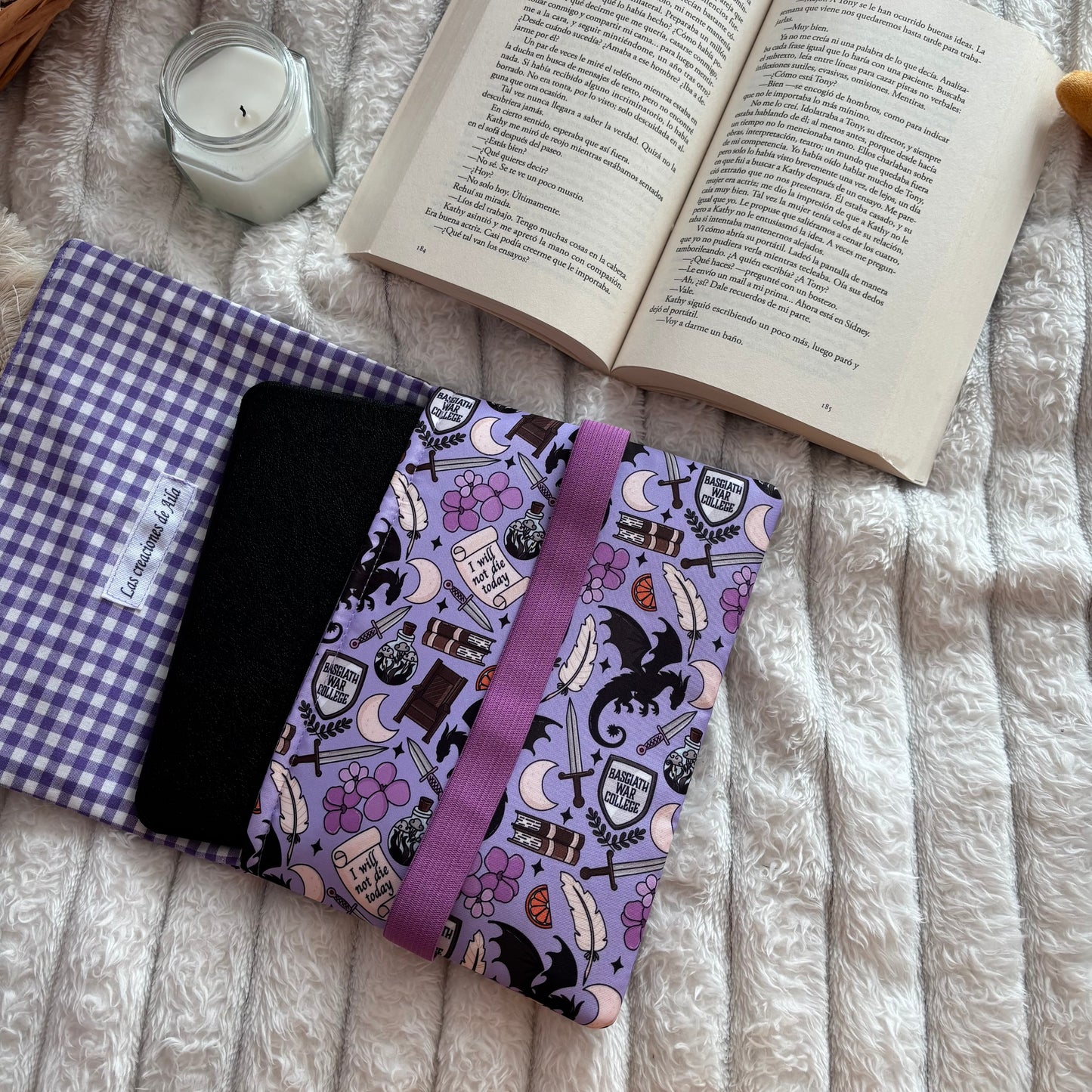 Funda de solapas para ebook Basgiath war college