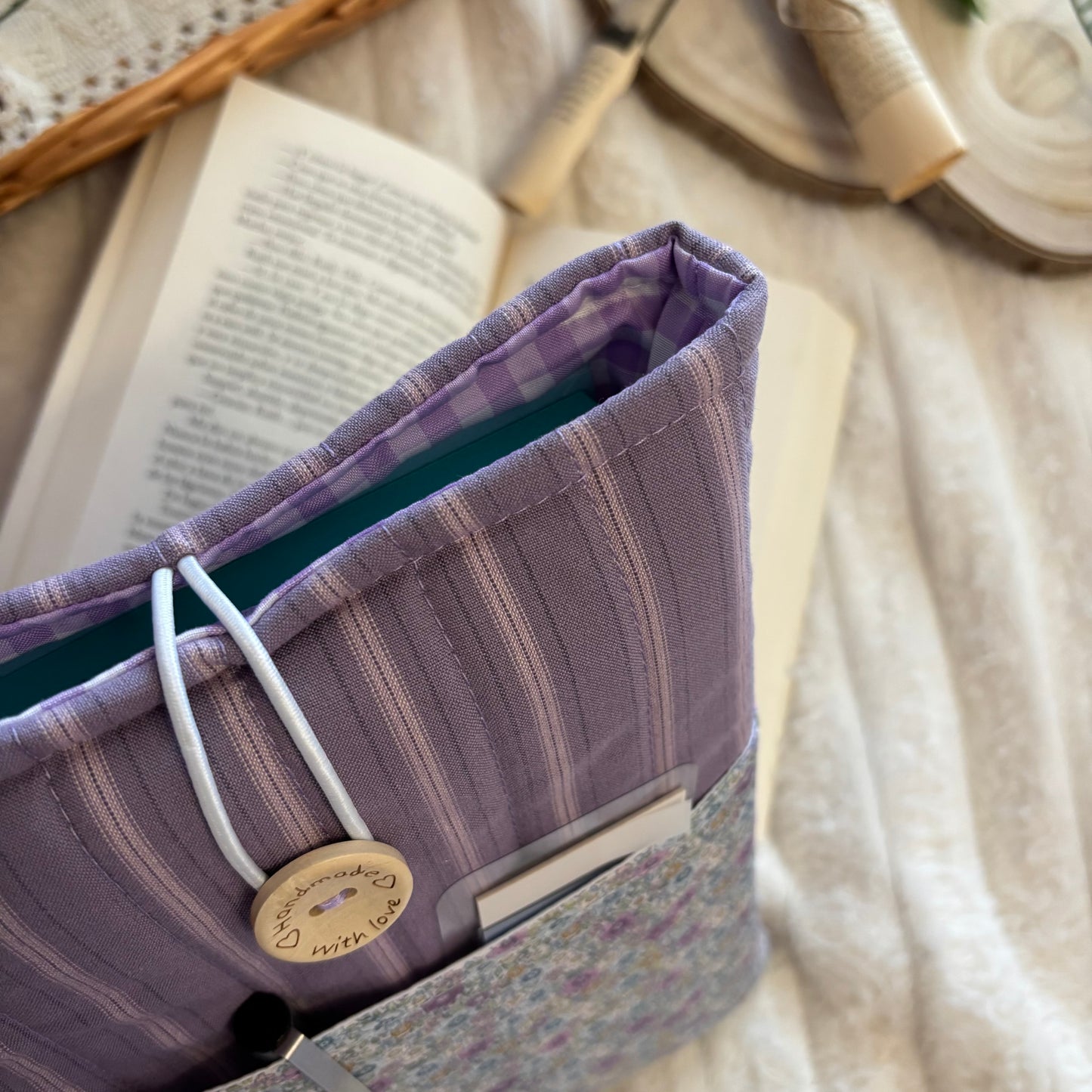 Funda literaria Ibiza con bolsillo