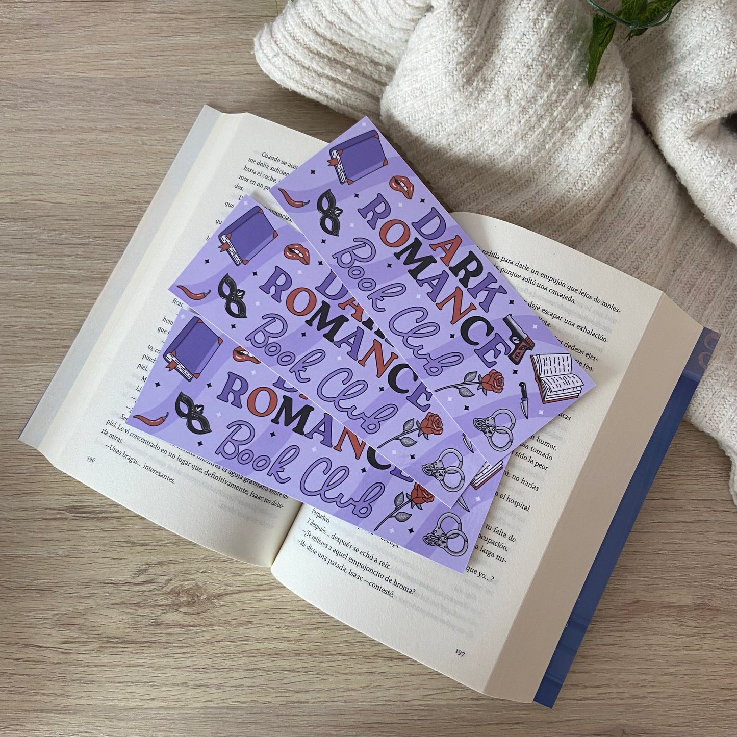 Marcapáginas Dark romance book club