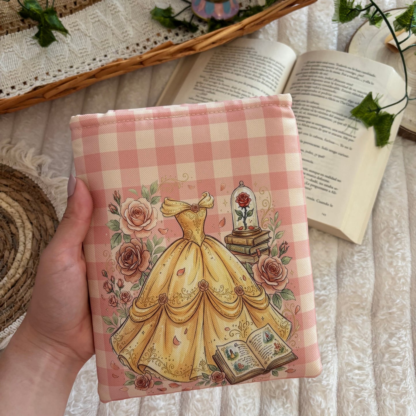 Funda kindle/kobo érase una vez Bella y Bestia impermeable