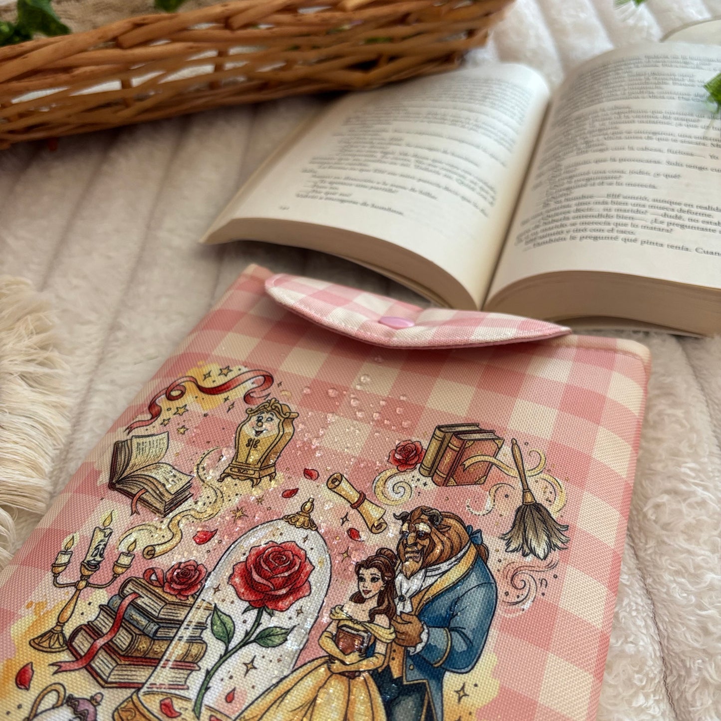 Funda kindle/kobo érase una vez Bella y Bestia impermeable