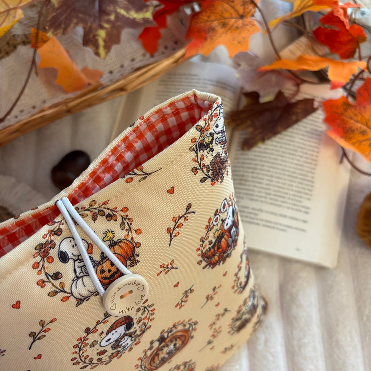 Funda literaria Hello autumn Snoopy impermeable