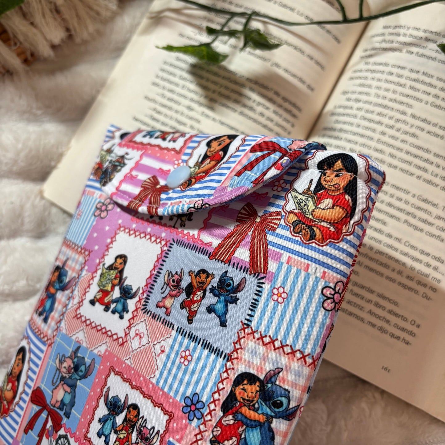 Funda kindle/kobo libra colour Lilo, Stitch y Angel