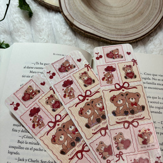 Marcapáginas happy together holográfico