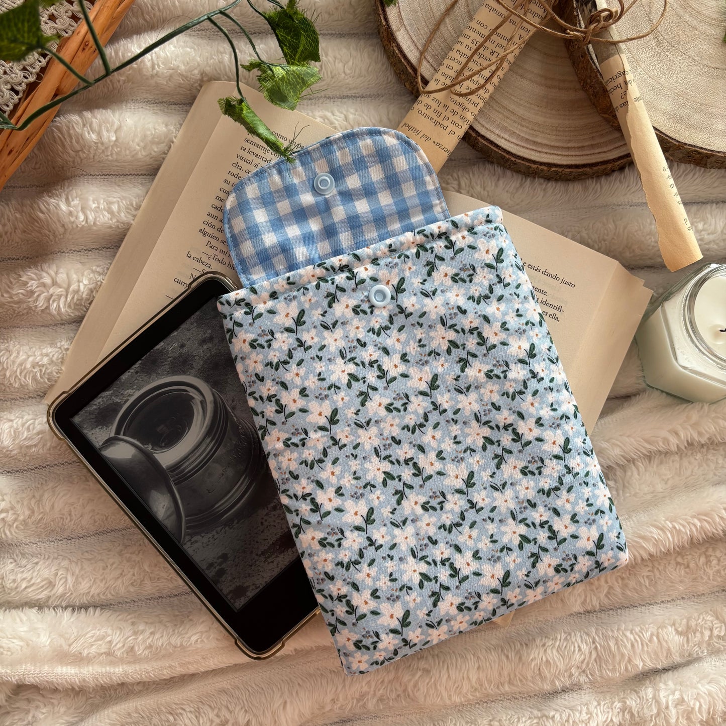 Funda para ebook Margaret en azul