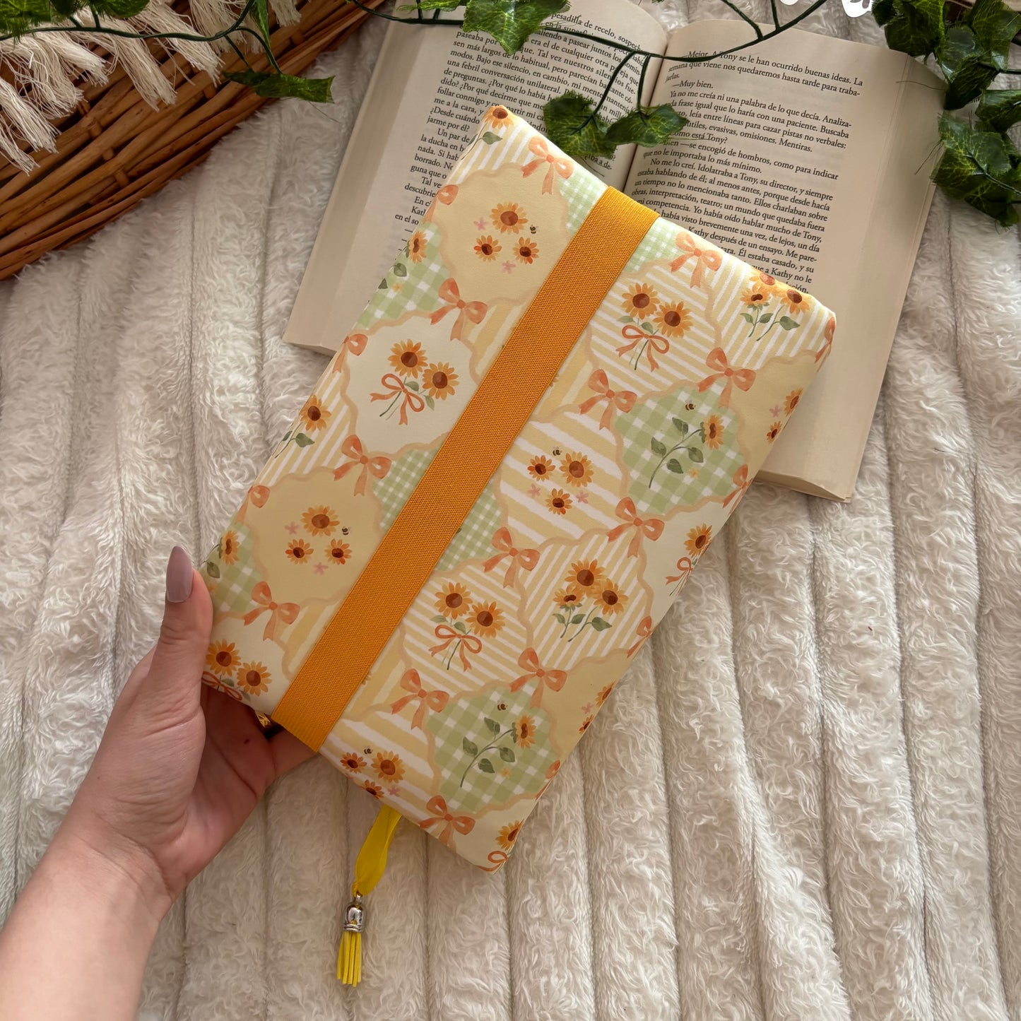 Funda ajustable girasoles en primavera