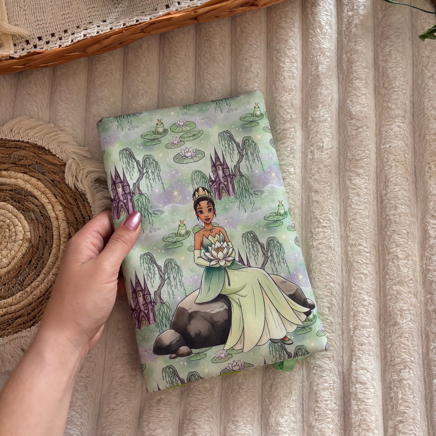 Funda ajustable Tiana y el sapo impermeable