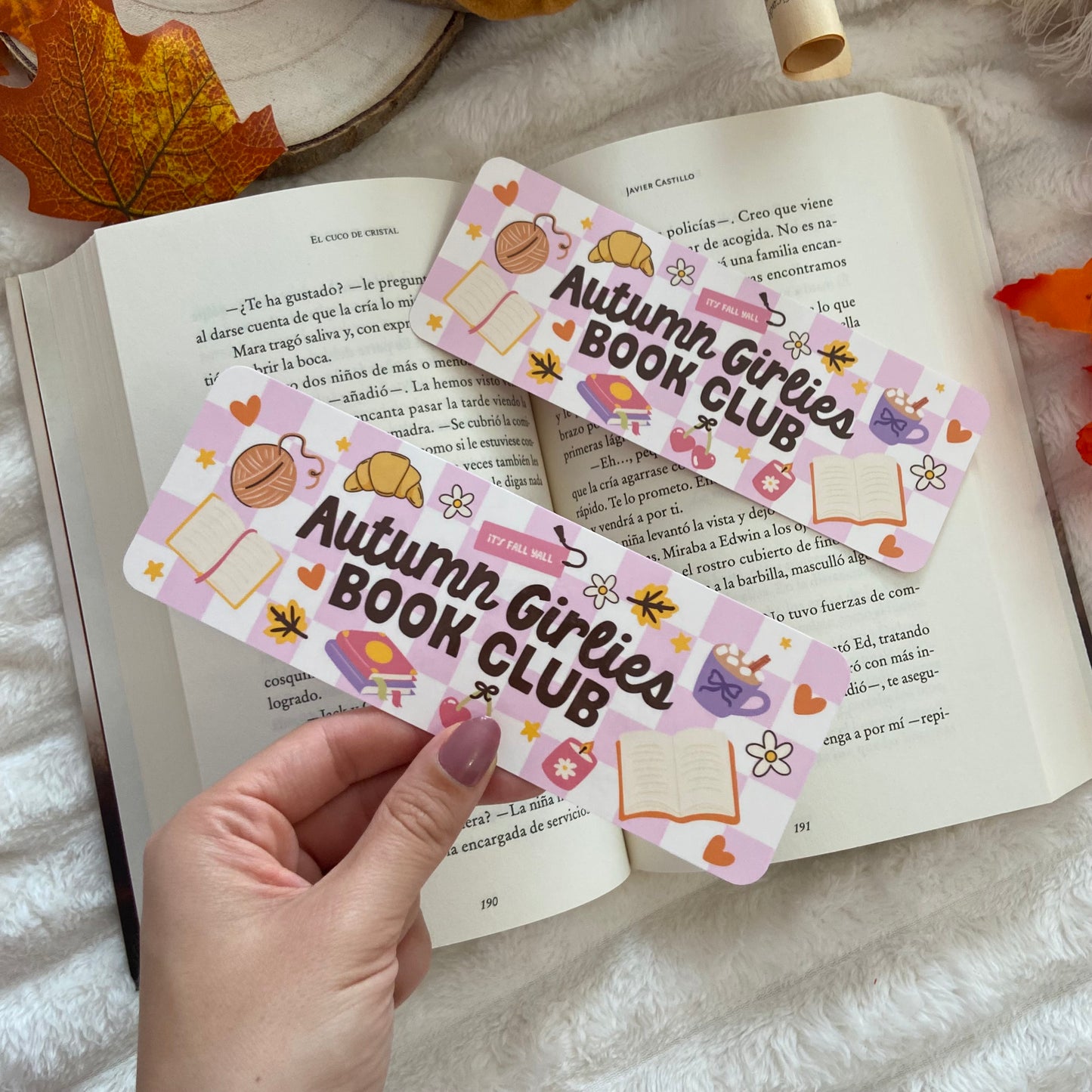 Marcapáginas Autumn girlies bookclub