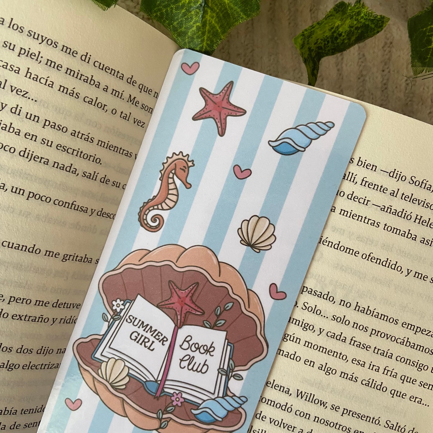 Marcapáginas Summer girl bookclub