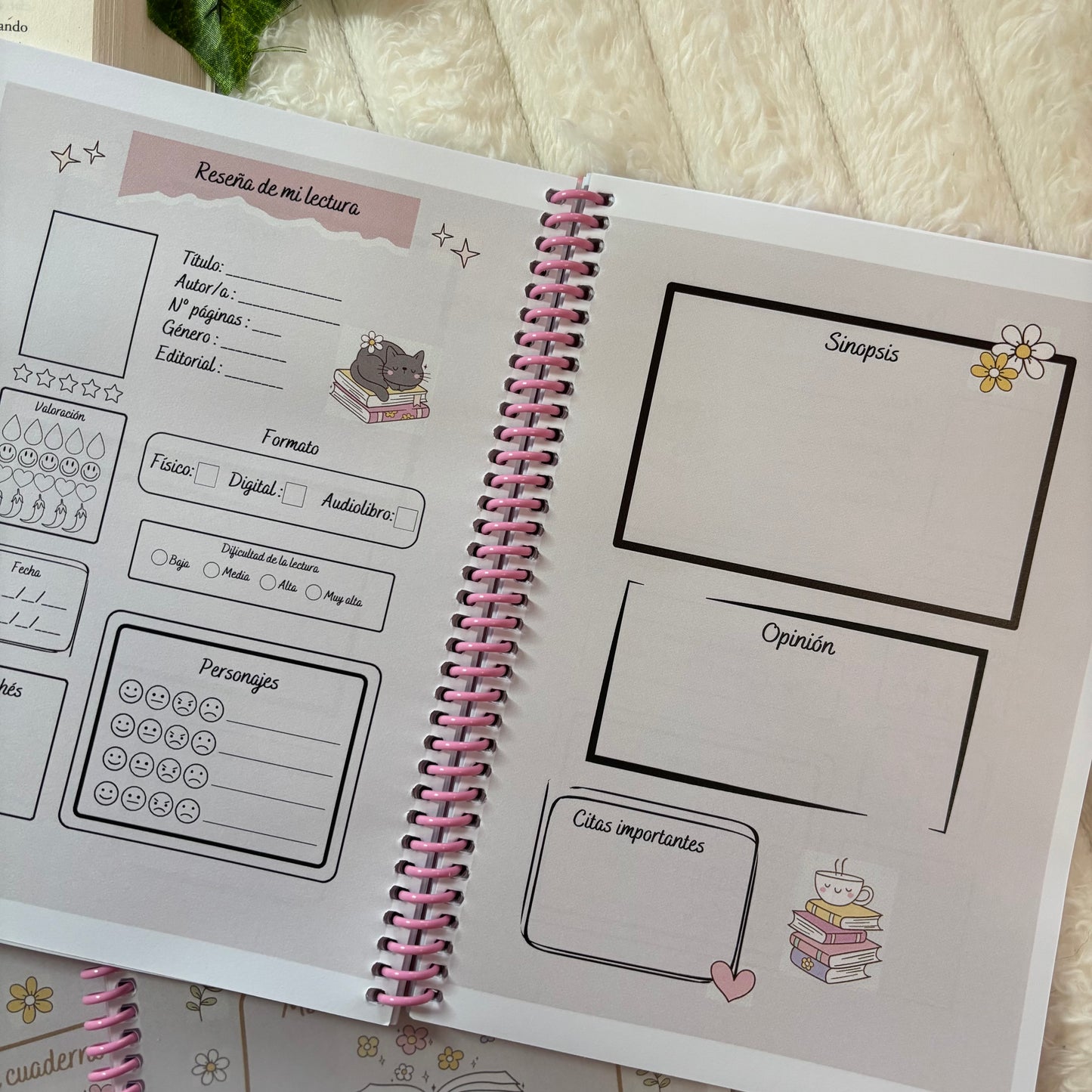 Cuadernos de lectura con tara outlet