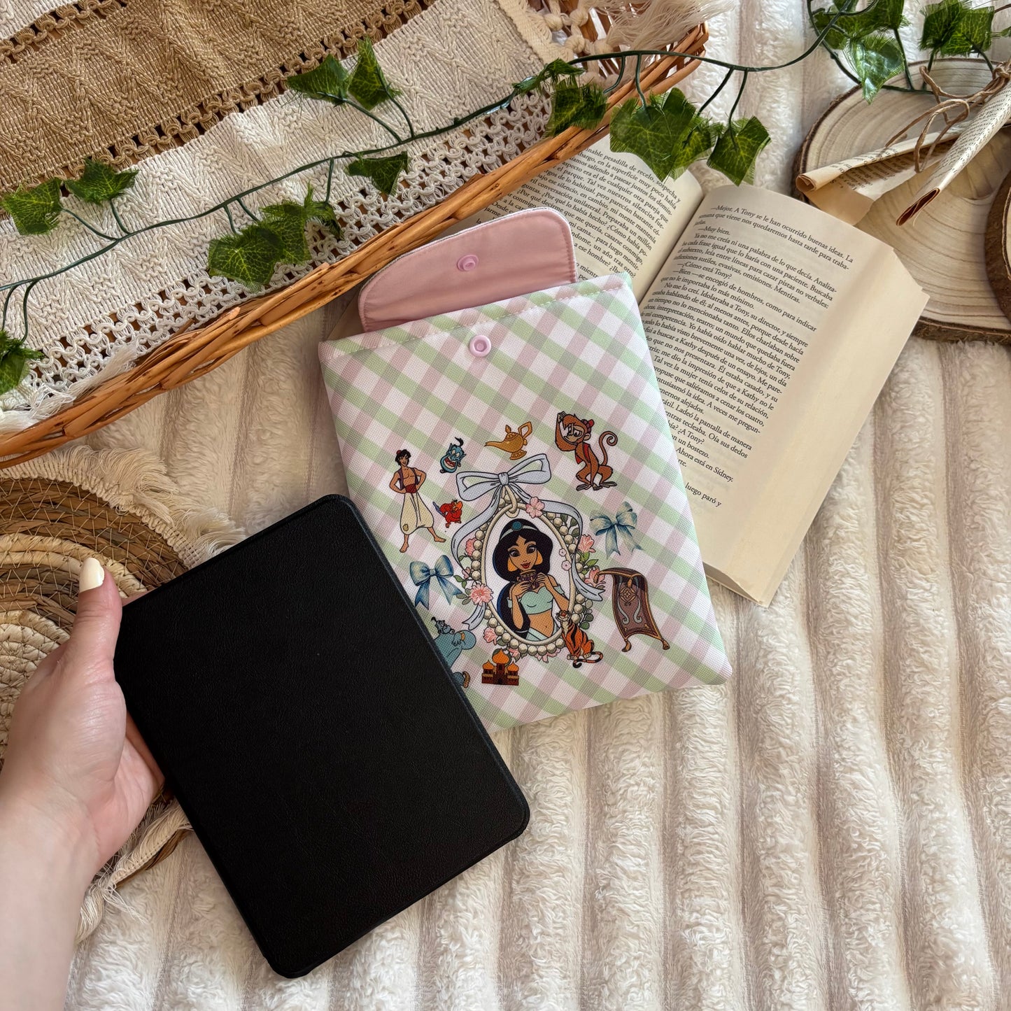 Funda kindle/kobo princesa Jasmín impermeable