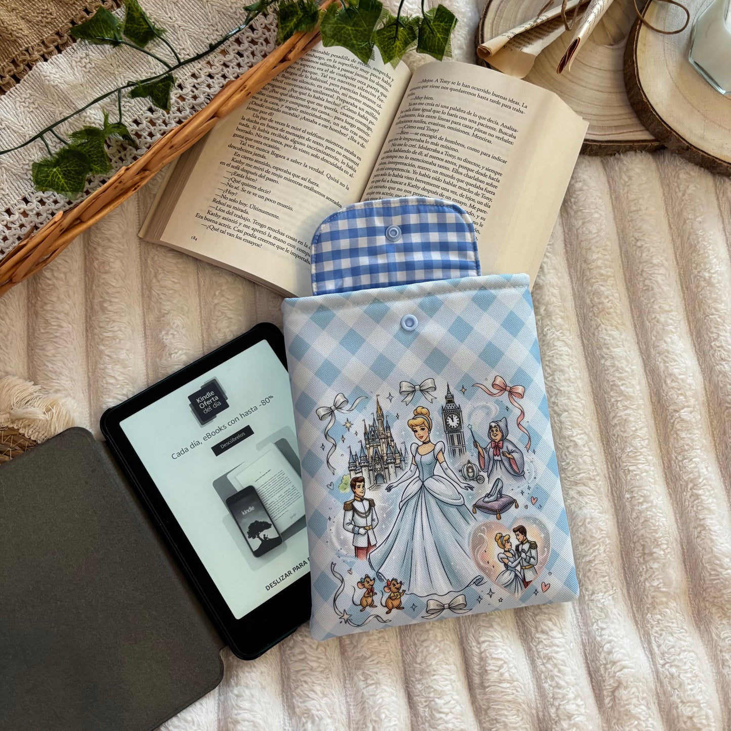 Funda kindle/kobo Cenicienta impermeable
