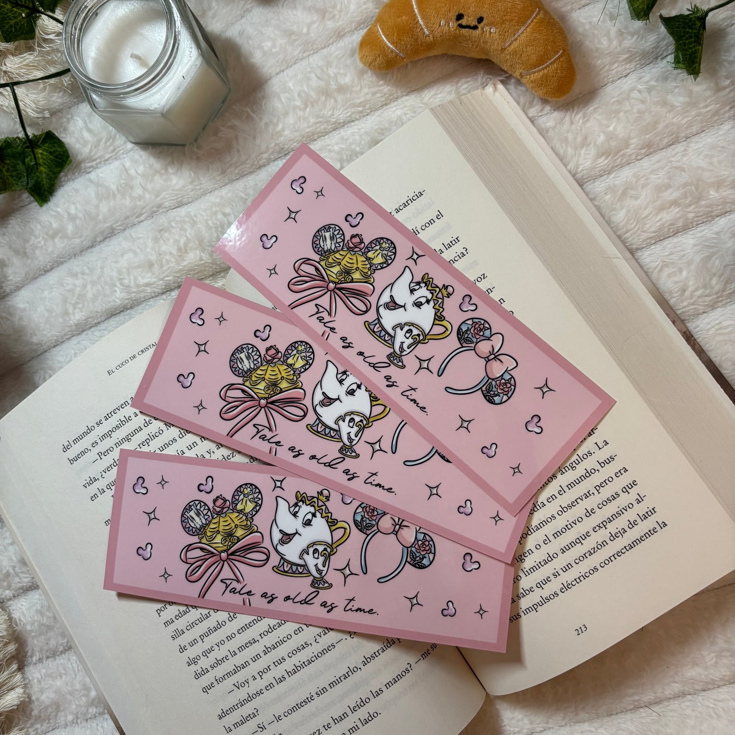 Marcapáginas Bella y Bestia Tale as old as time