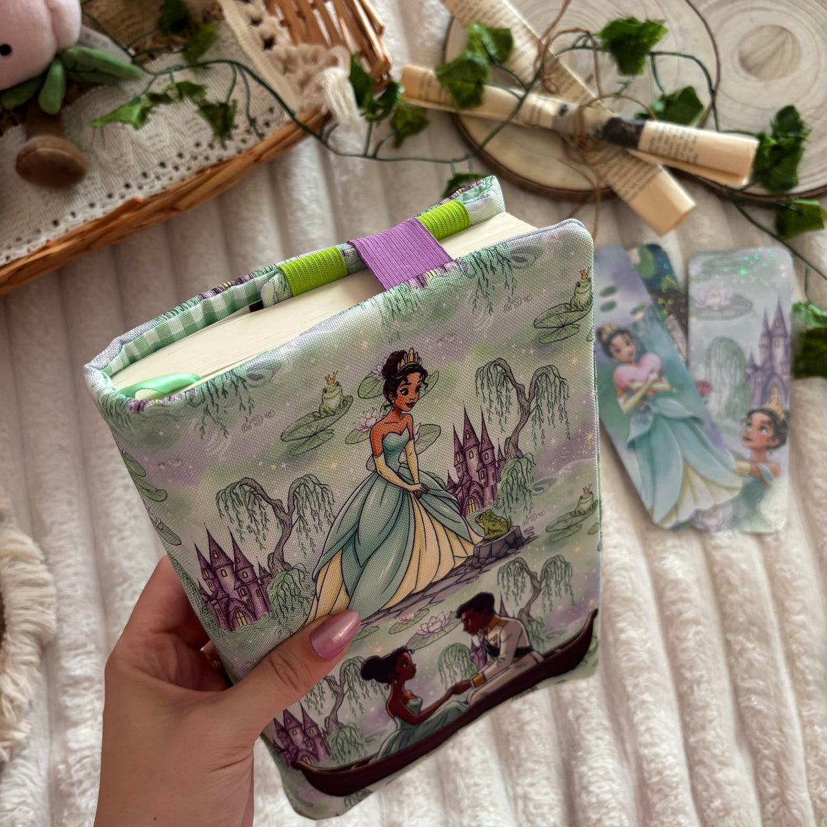 Funda ajustable Tiana y el sapo impermeable