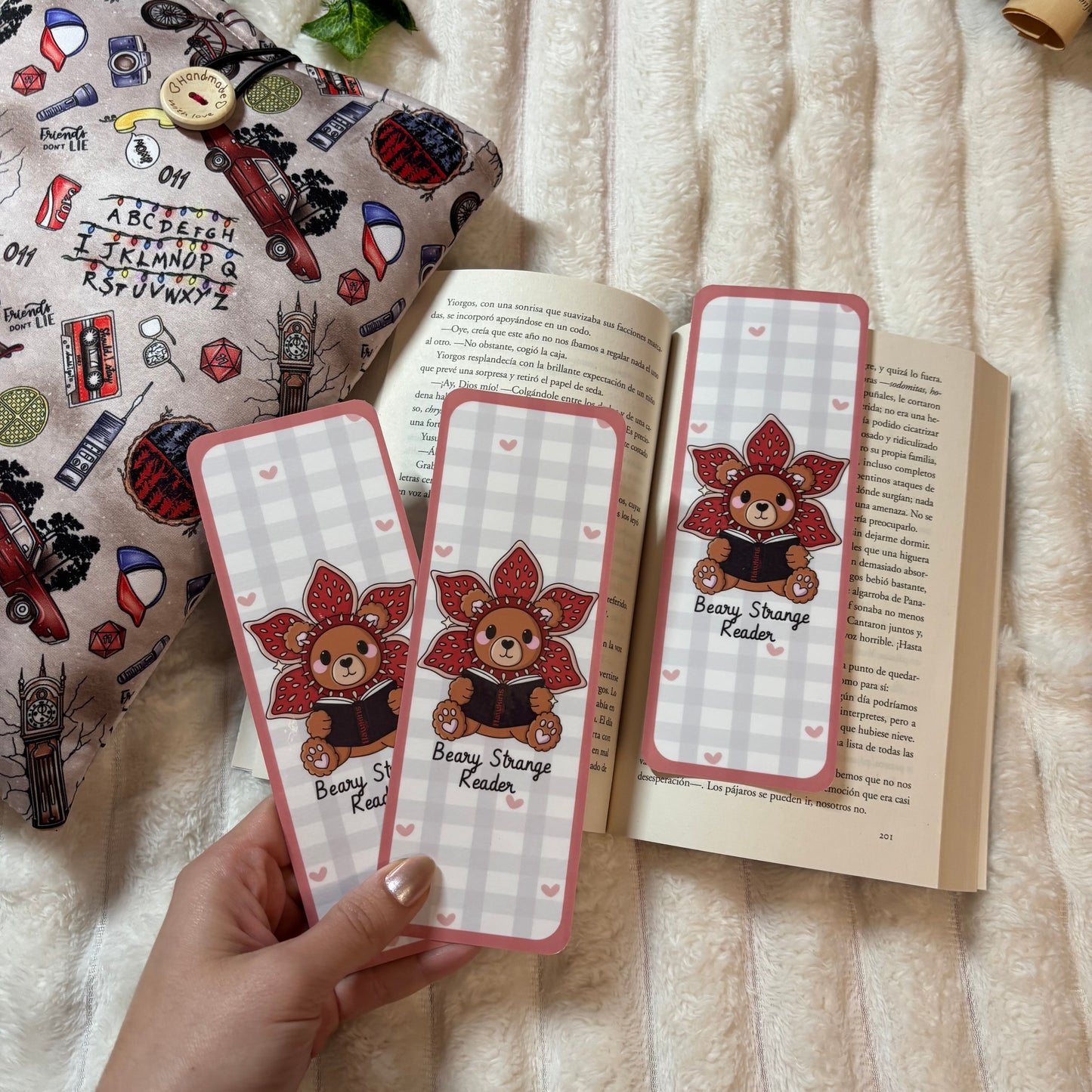 Pack 2 marcapáginas Beary Strange Reader