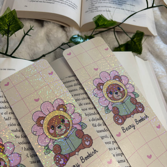 Marcapáginas Beary bookish primavera holográfico