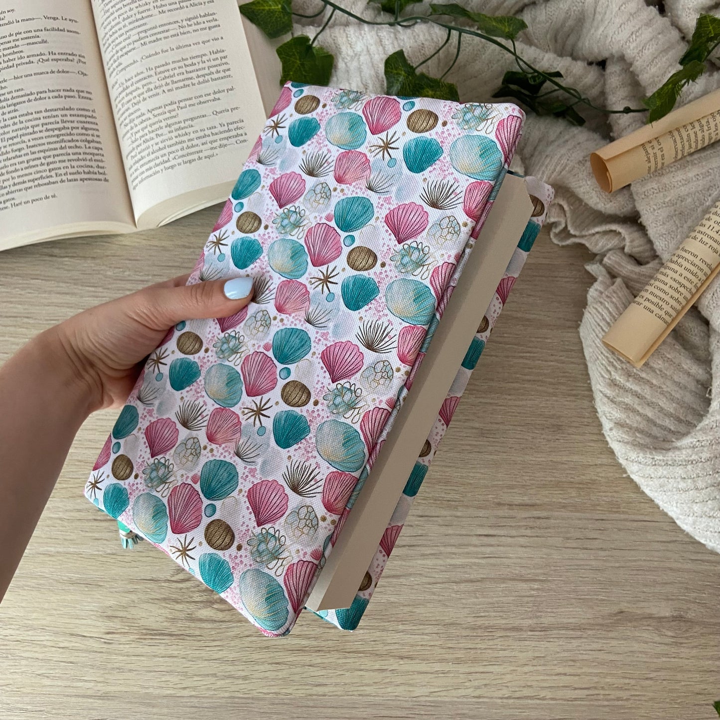 Funda ajustable conchas marinas impermeable