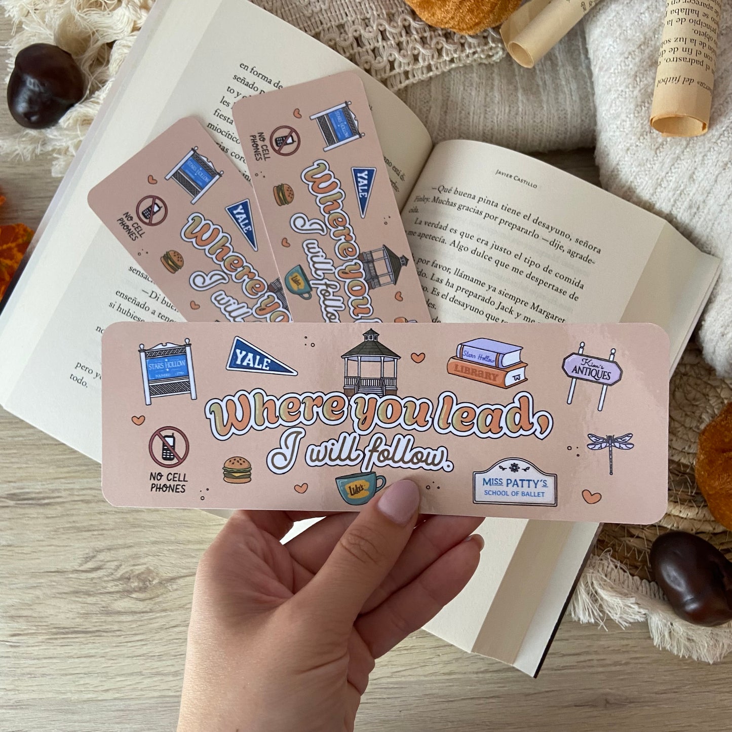 Pack 4 marcapáginas Gilmore girls Stars Hollow