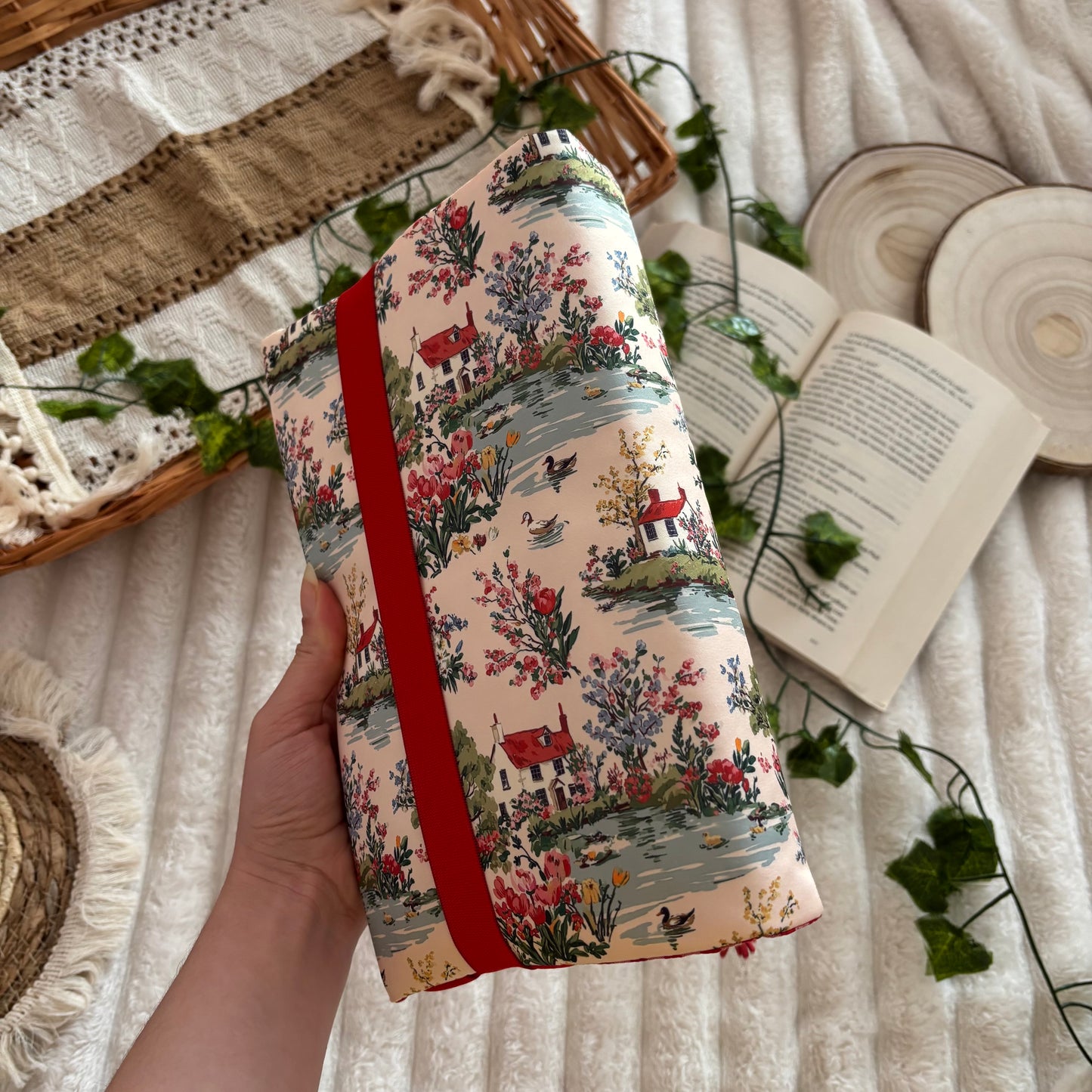 Funda ajustable pueblo primaveral