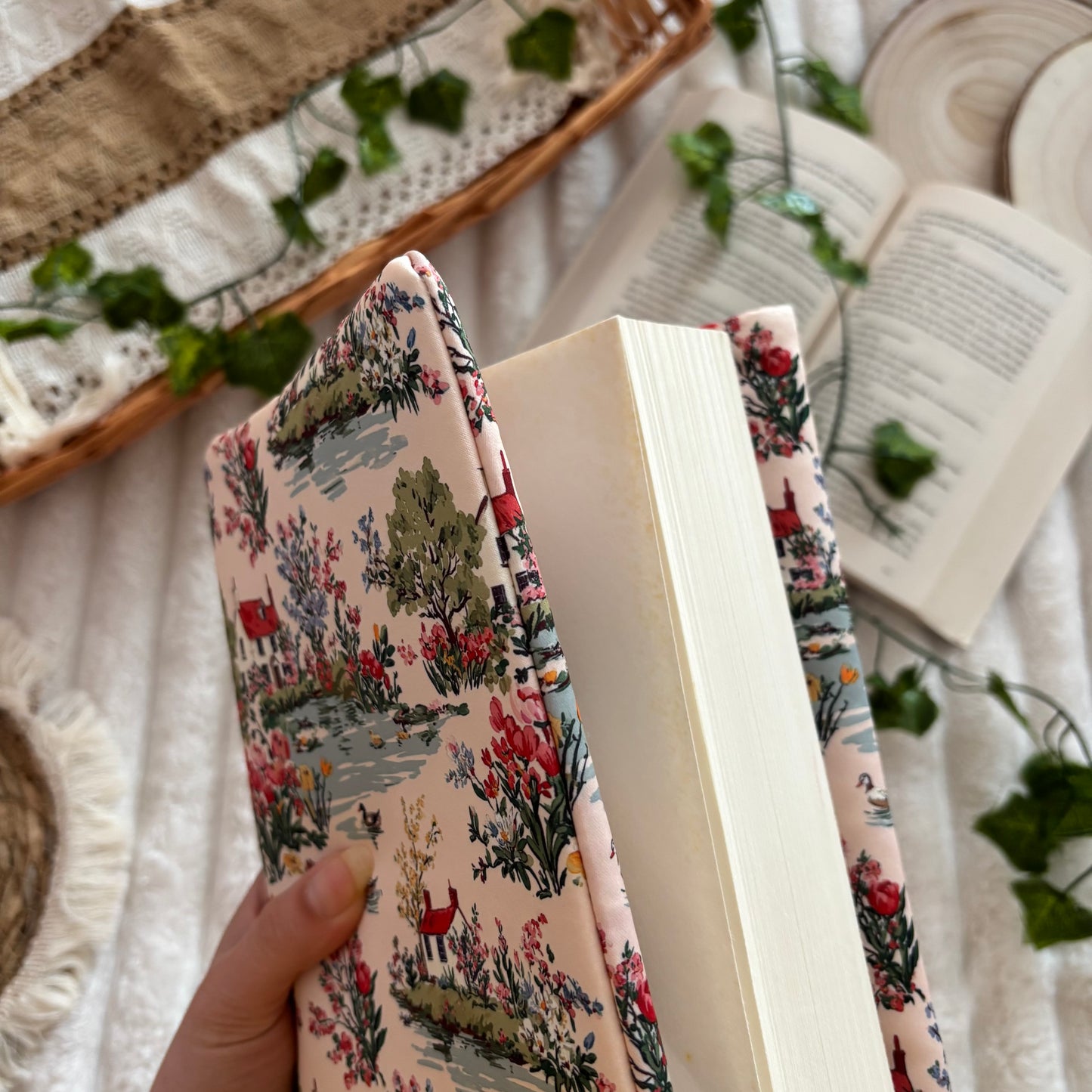 Funda ajustable pueblo primaveral