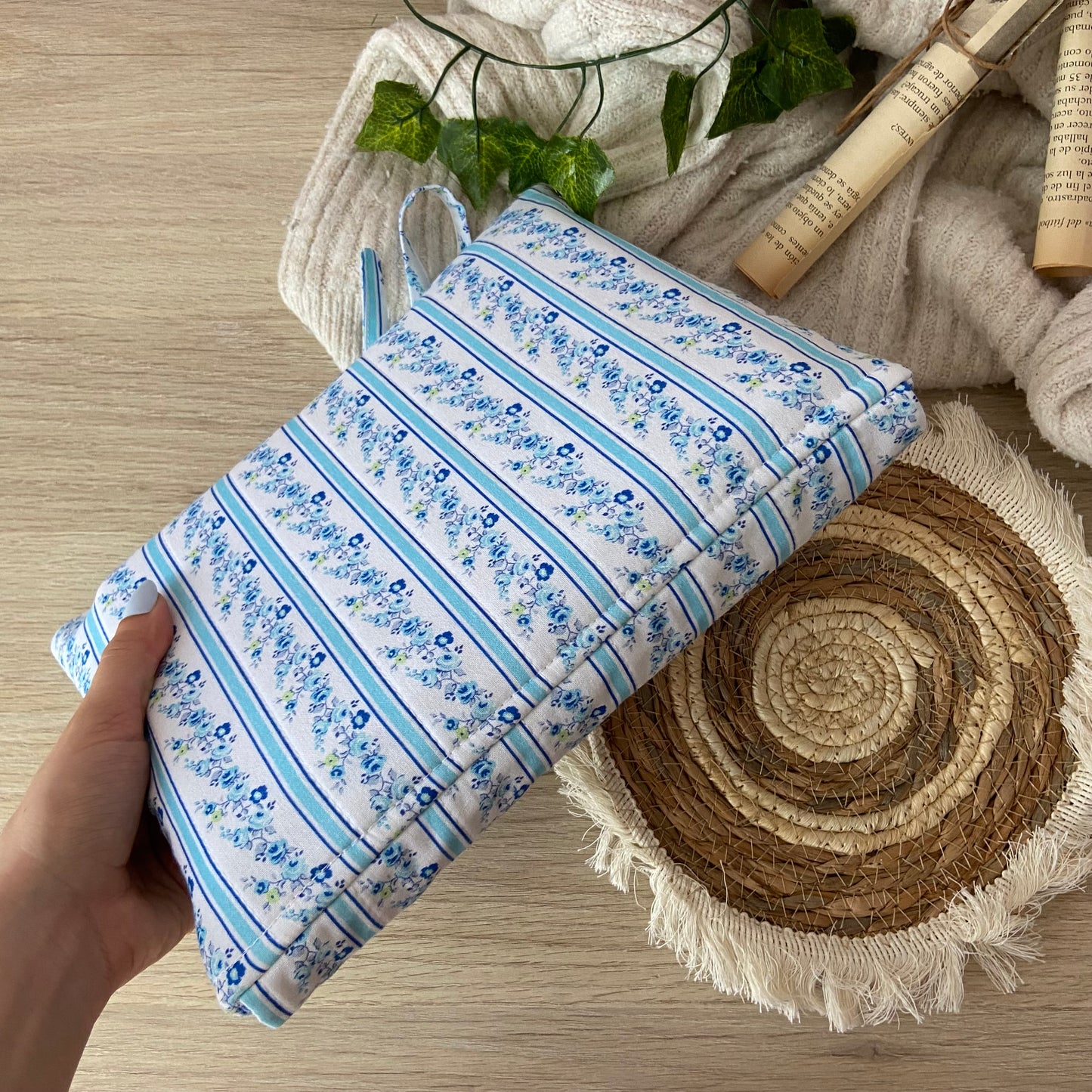 Funda acolchada bleu