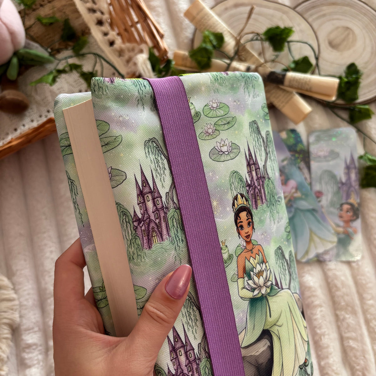 Funda ajustable Tiana y el sapo impermeable