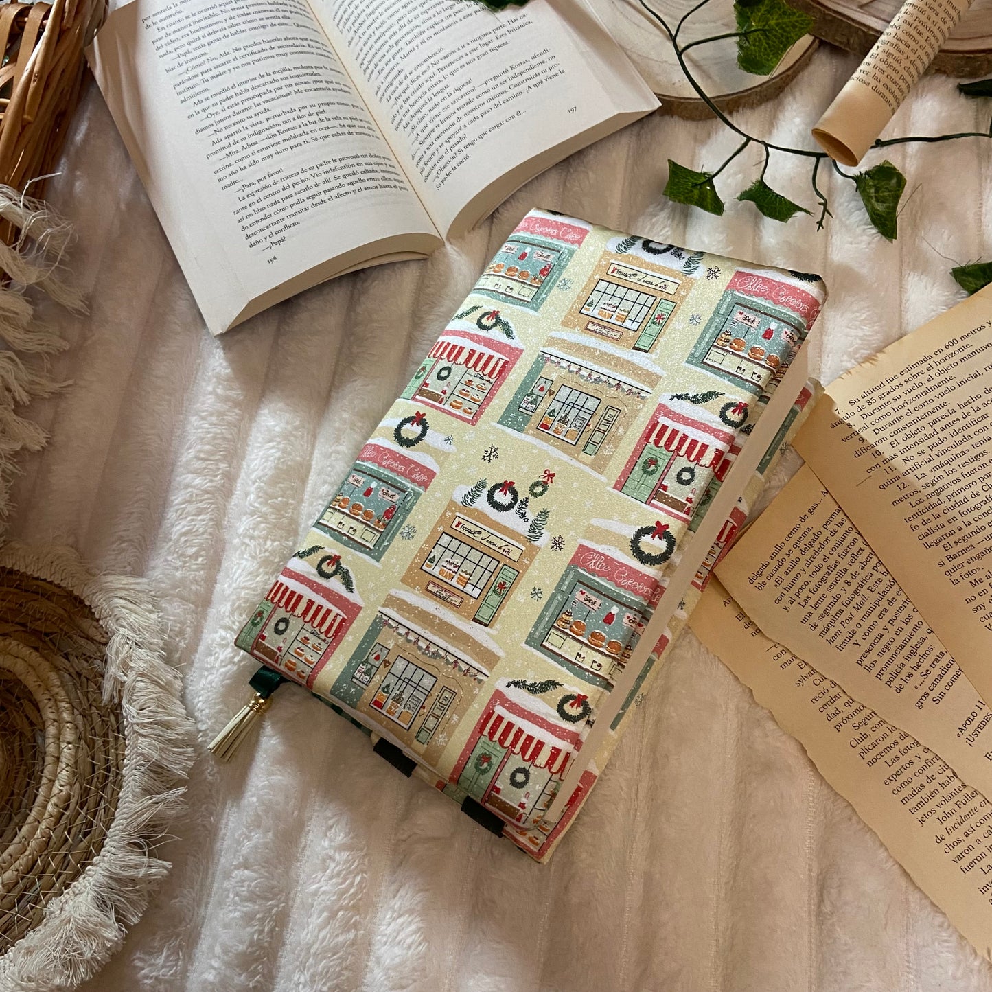 Funda ajustable tiendas navideñas