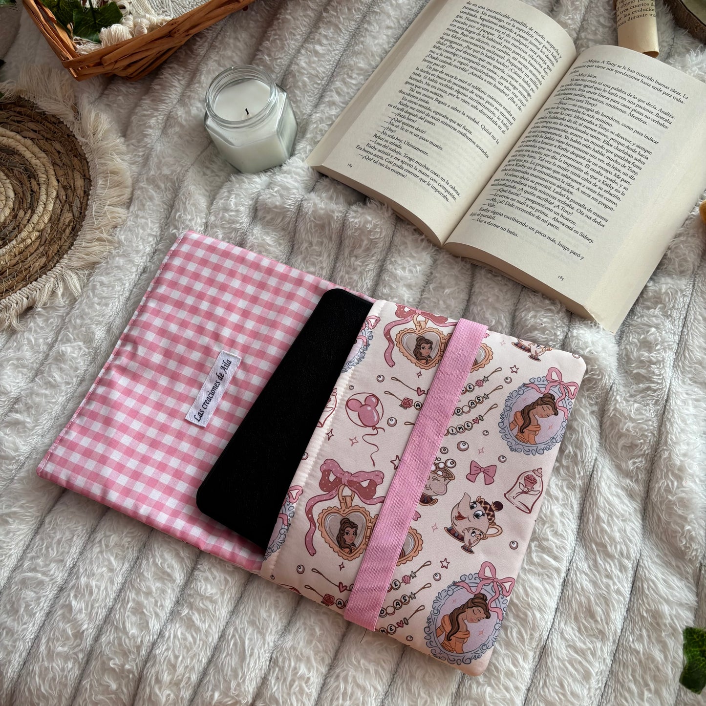 Funda de solapas para ebook Tale as old as time Bella y Bestia