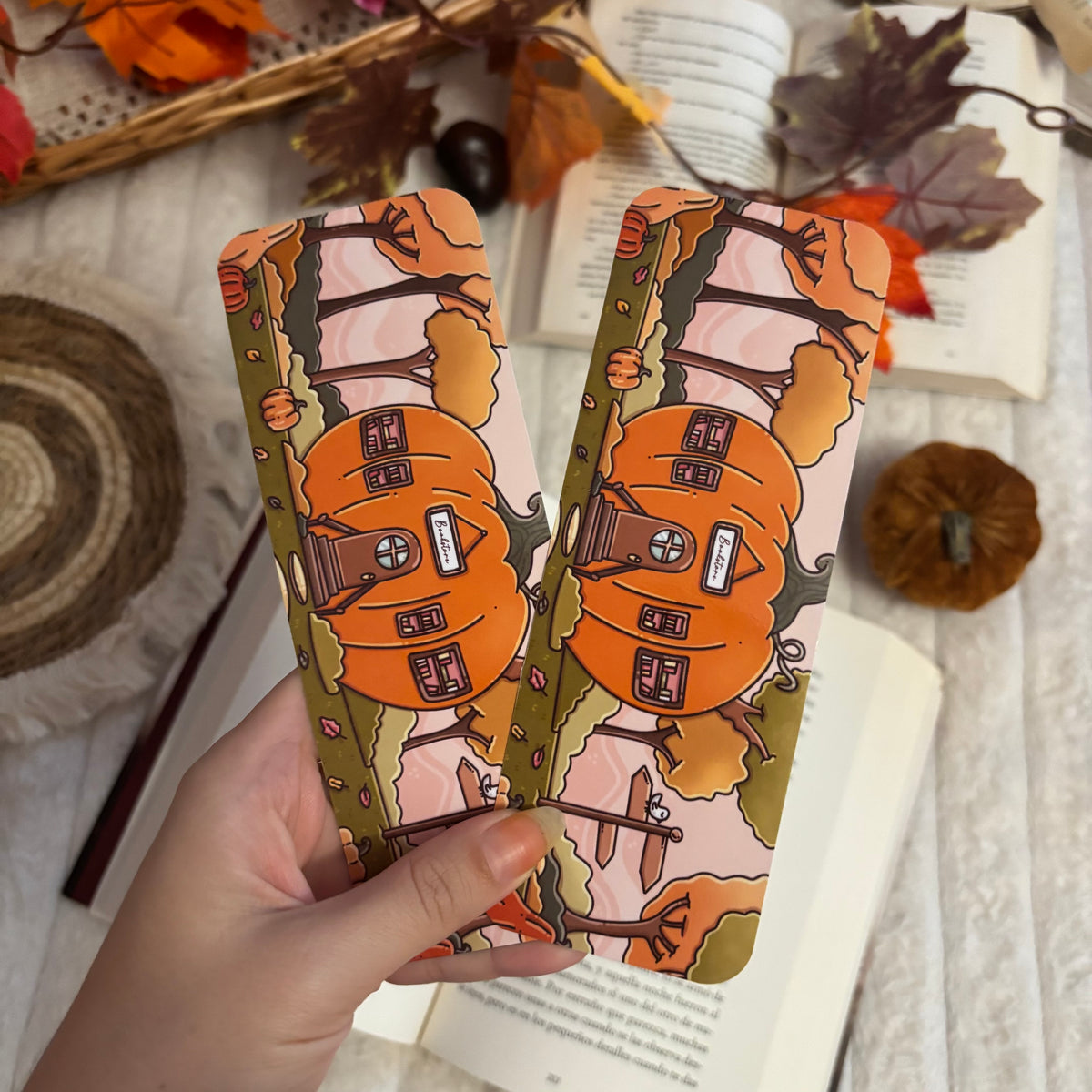 Marcapáginas calabaza mágica