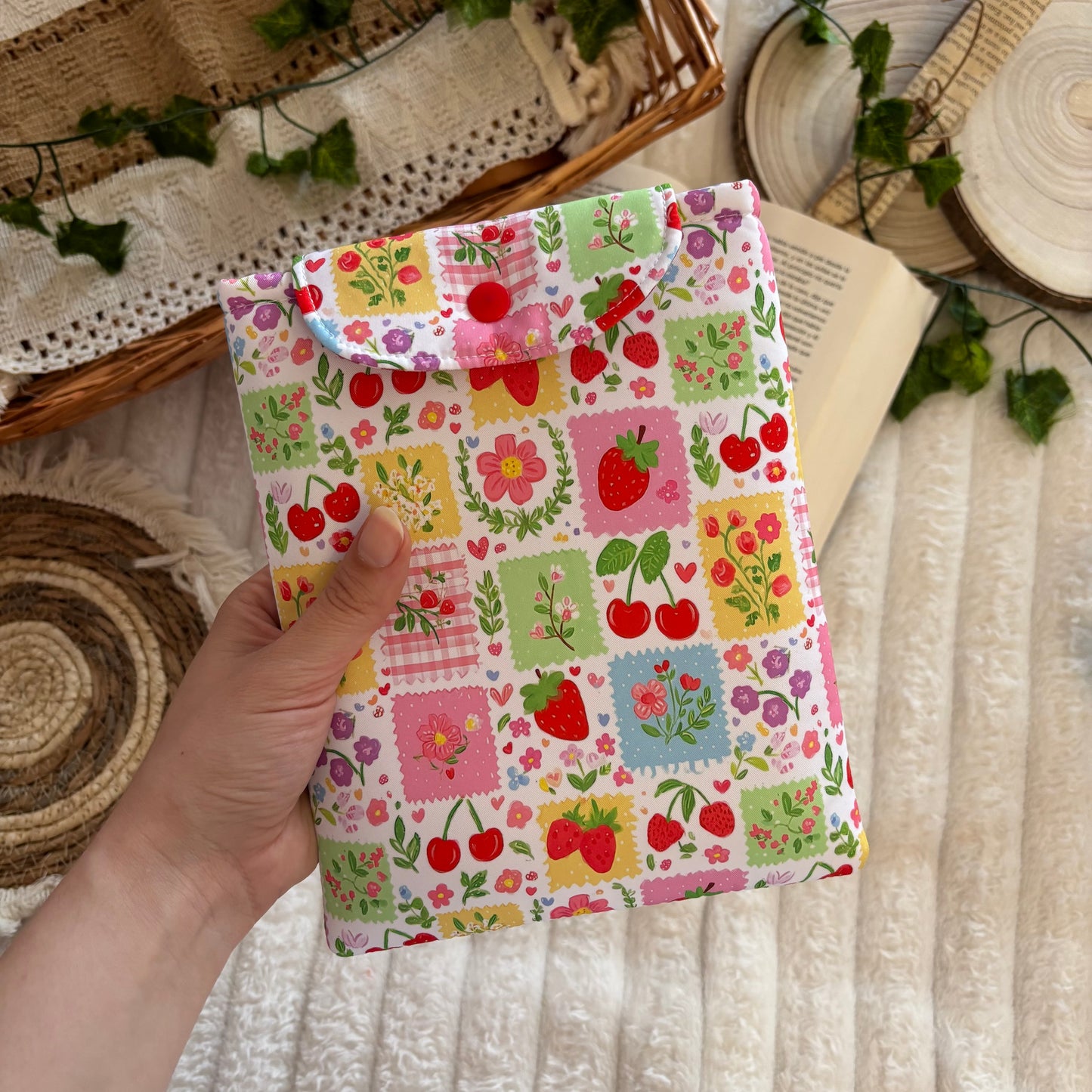 Funda kindle/kobo libra colour mix primaveral