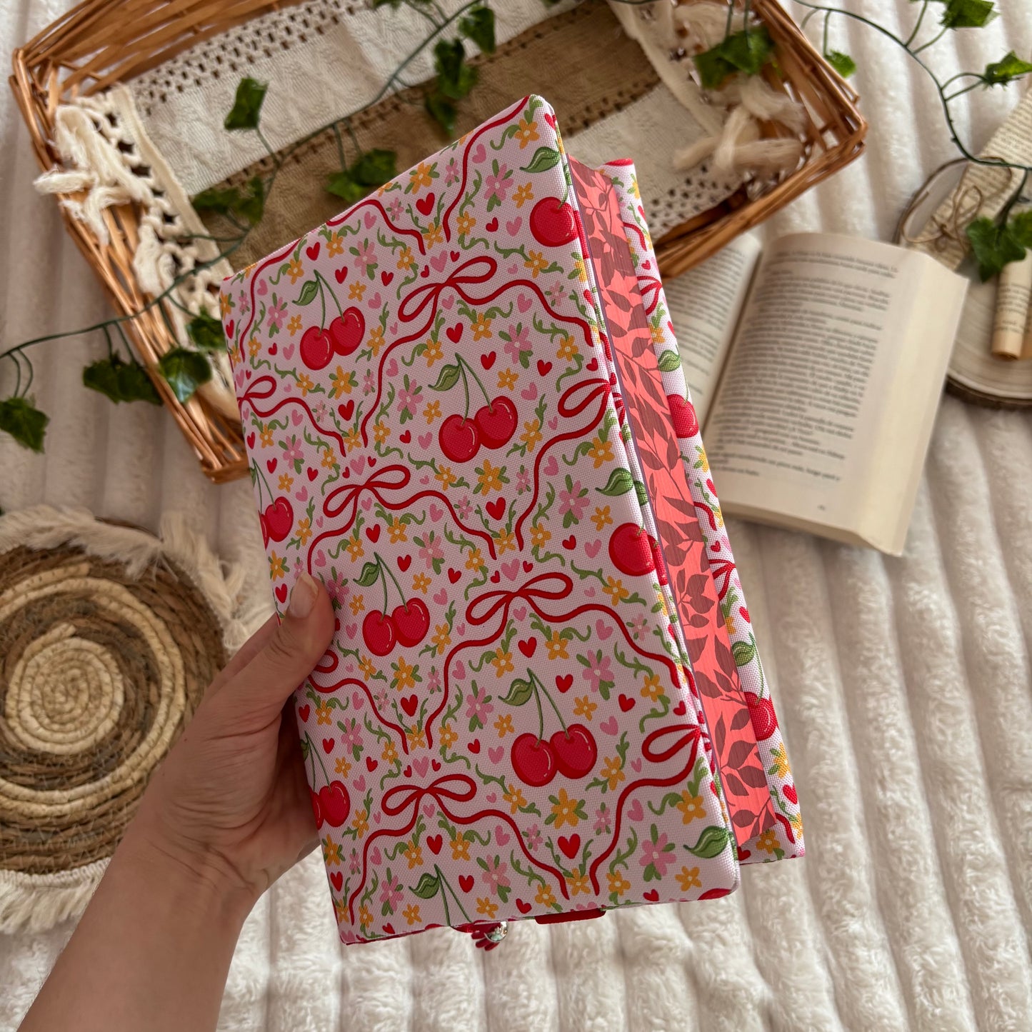 Funda ajustable cerezitas impermeable