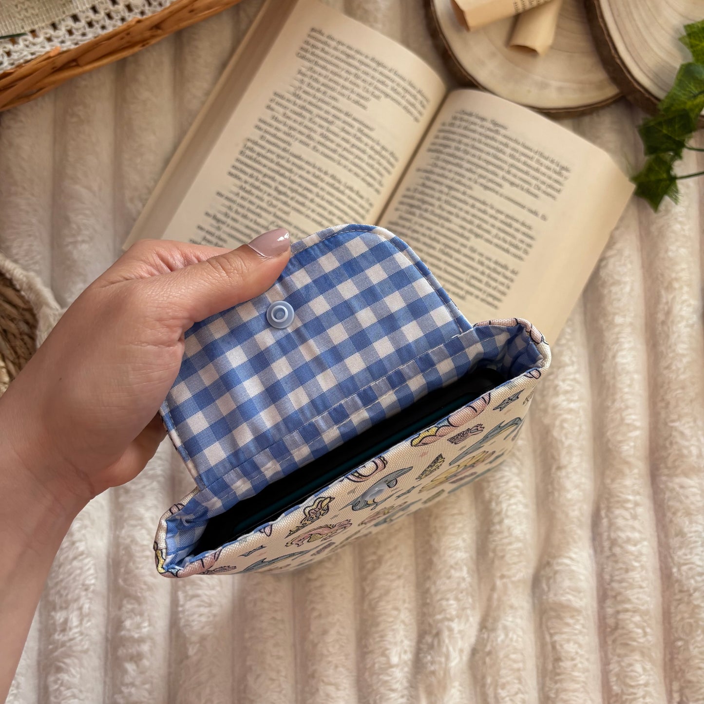 Funda kindle/kobo libra colour mar de perlas impermeable
