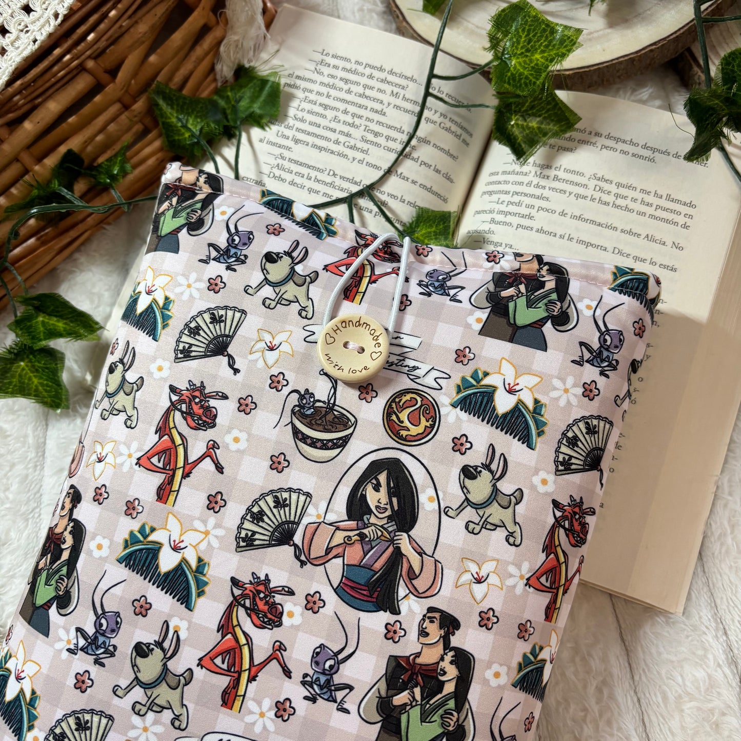 Funda literaria princesa Mulán
