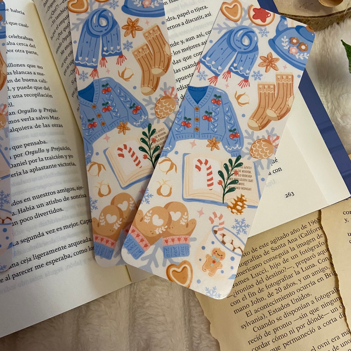 Marcapáginas llegó el invierno