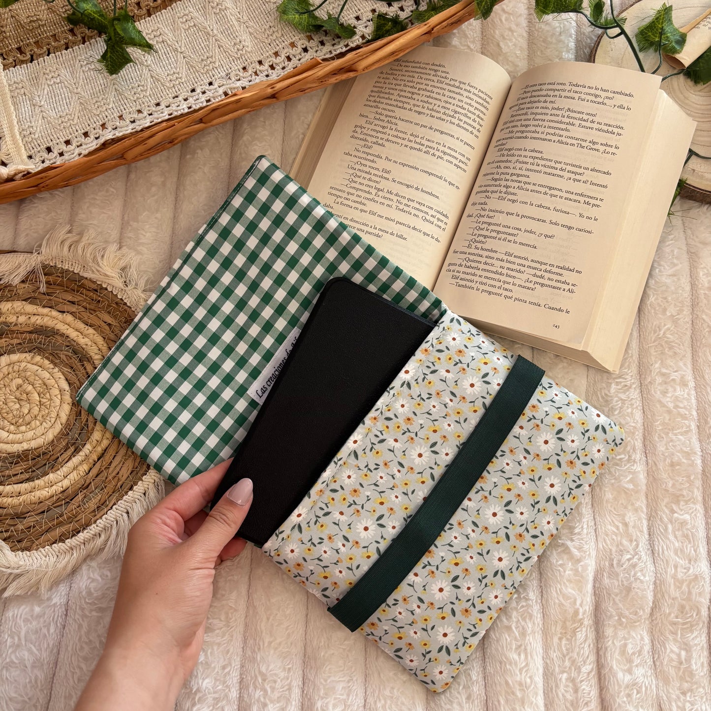 Funda de solapas para ebook tus margaritas