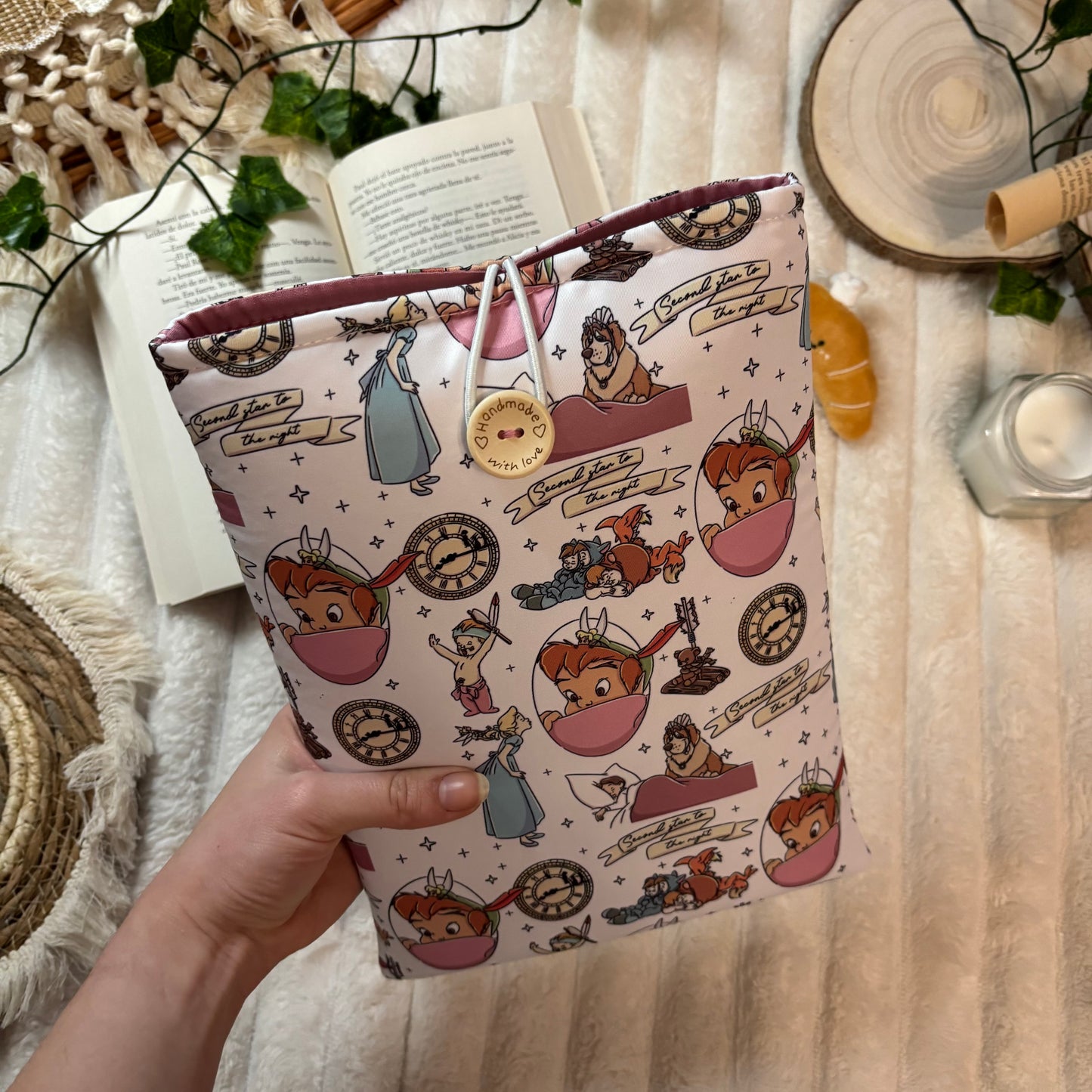 Funda literaria niños perdidos Peter Pan