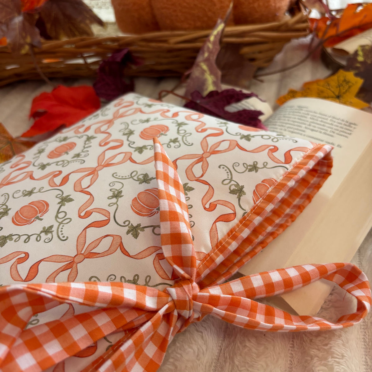 Funda literaria cute pumpkin