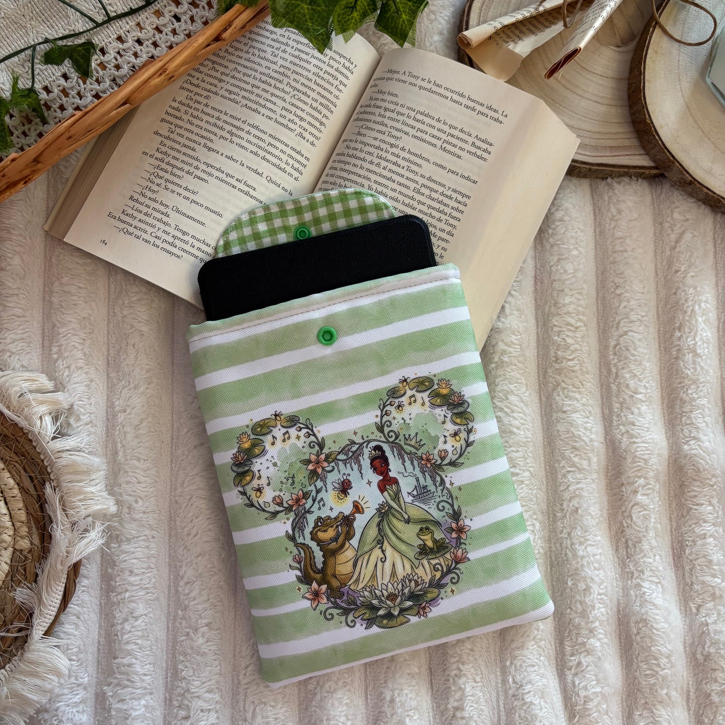 Funda kindle/kobo princesa Tiana impermeable