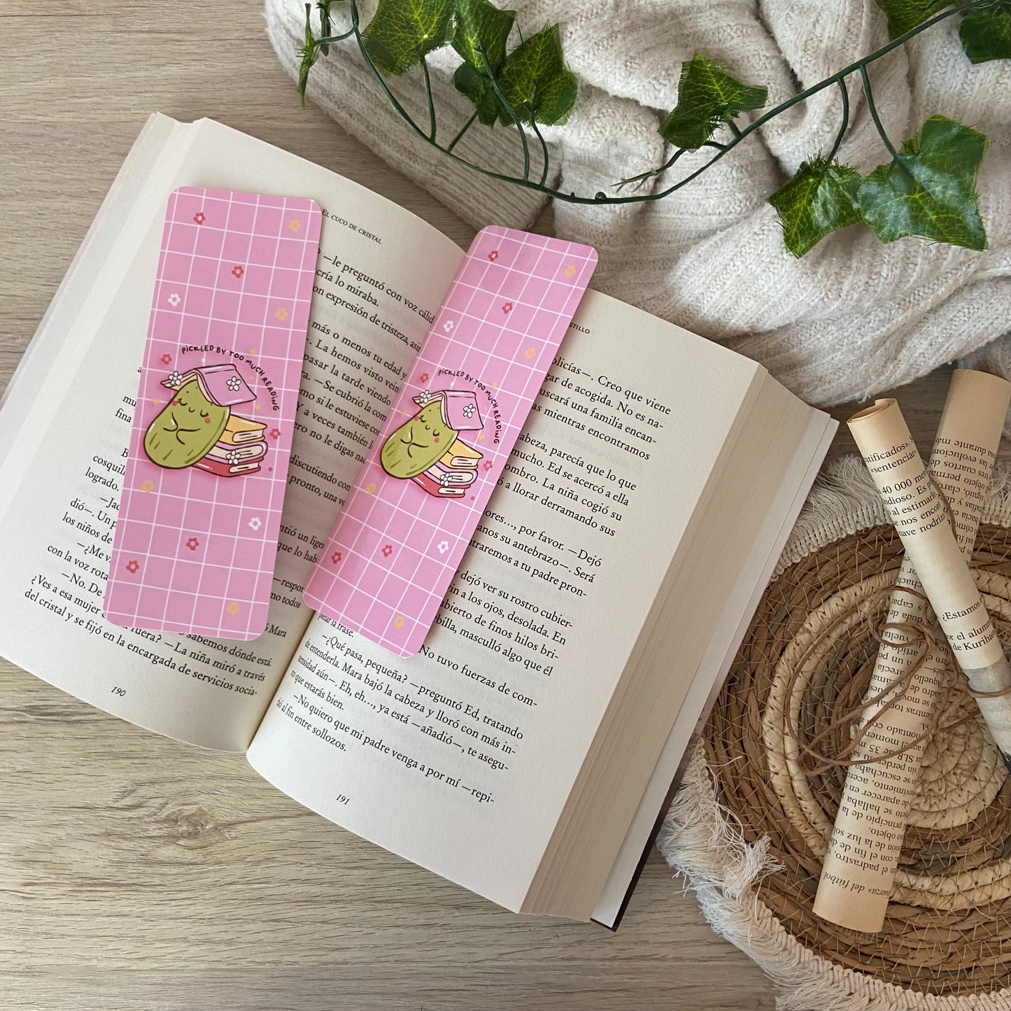 Marcapáginas Pickled by too much reading