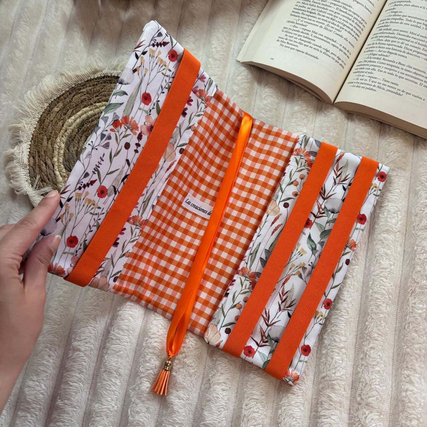 Funda ajustable ramas de flores impermeable