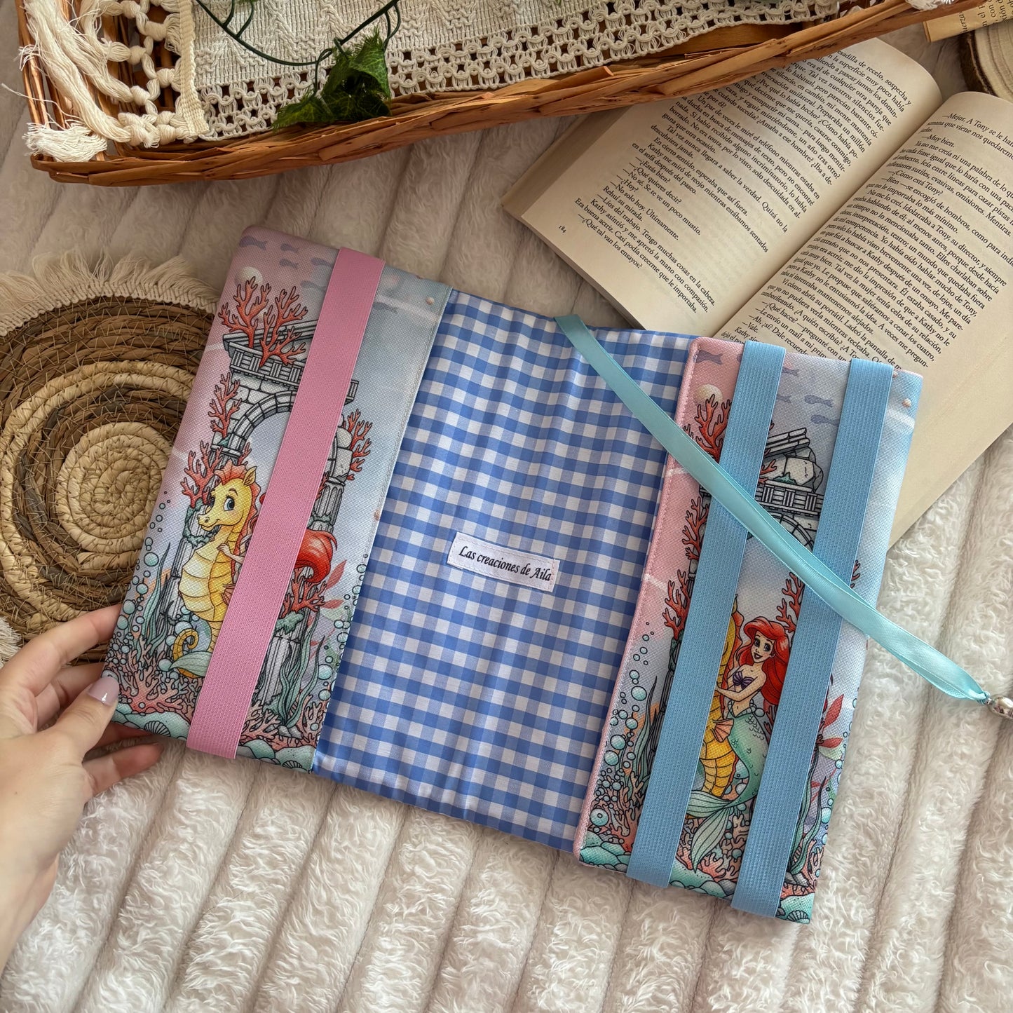 Funda ajustable La sirenita under the sea impermeable