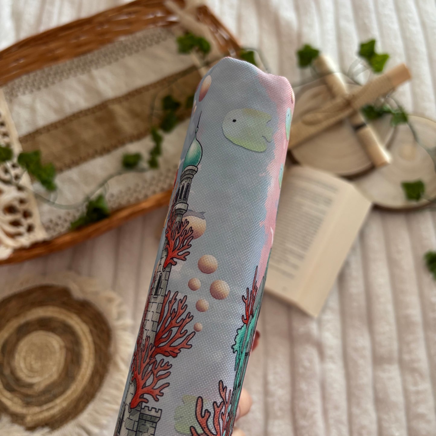Funda ajustable La sirenita under the sea impermeable