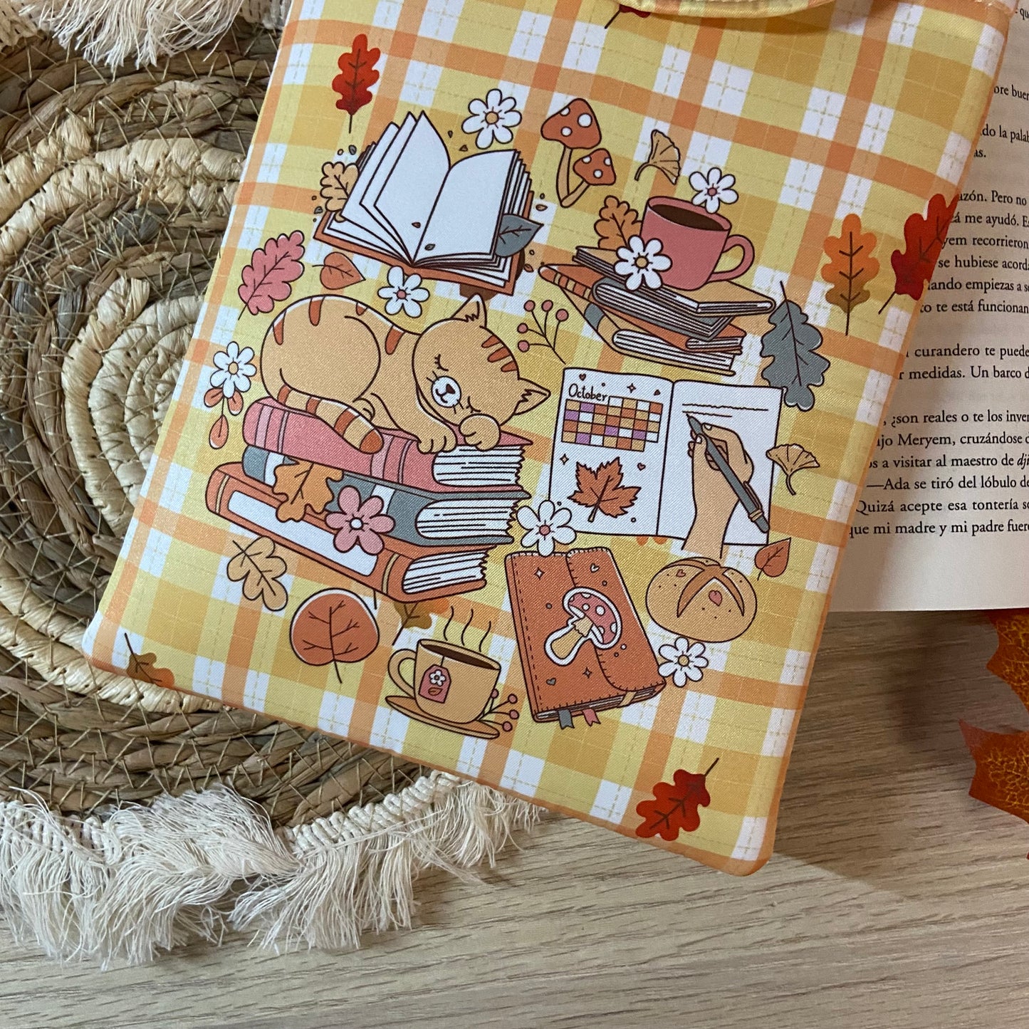 Funda kindle/kobo libra colour cozy cat