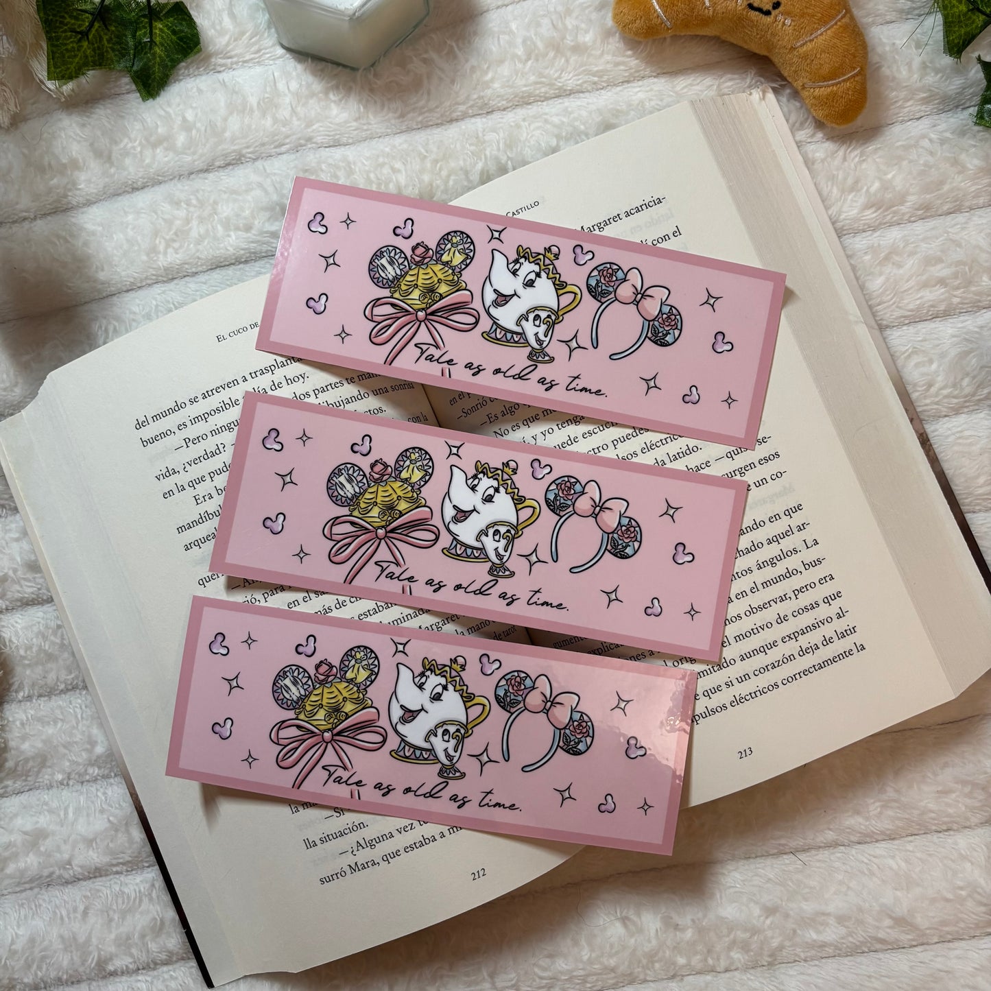 Marcapáginas Bella y Bestia Tale as old as time