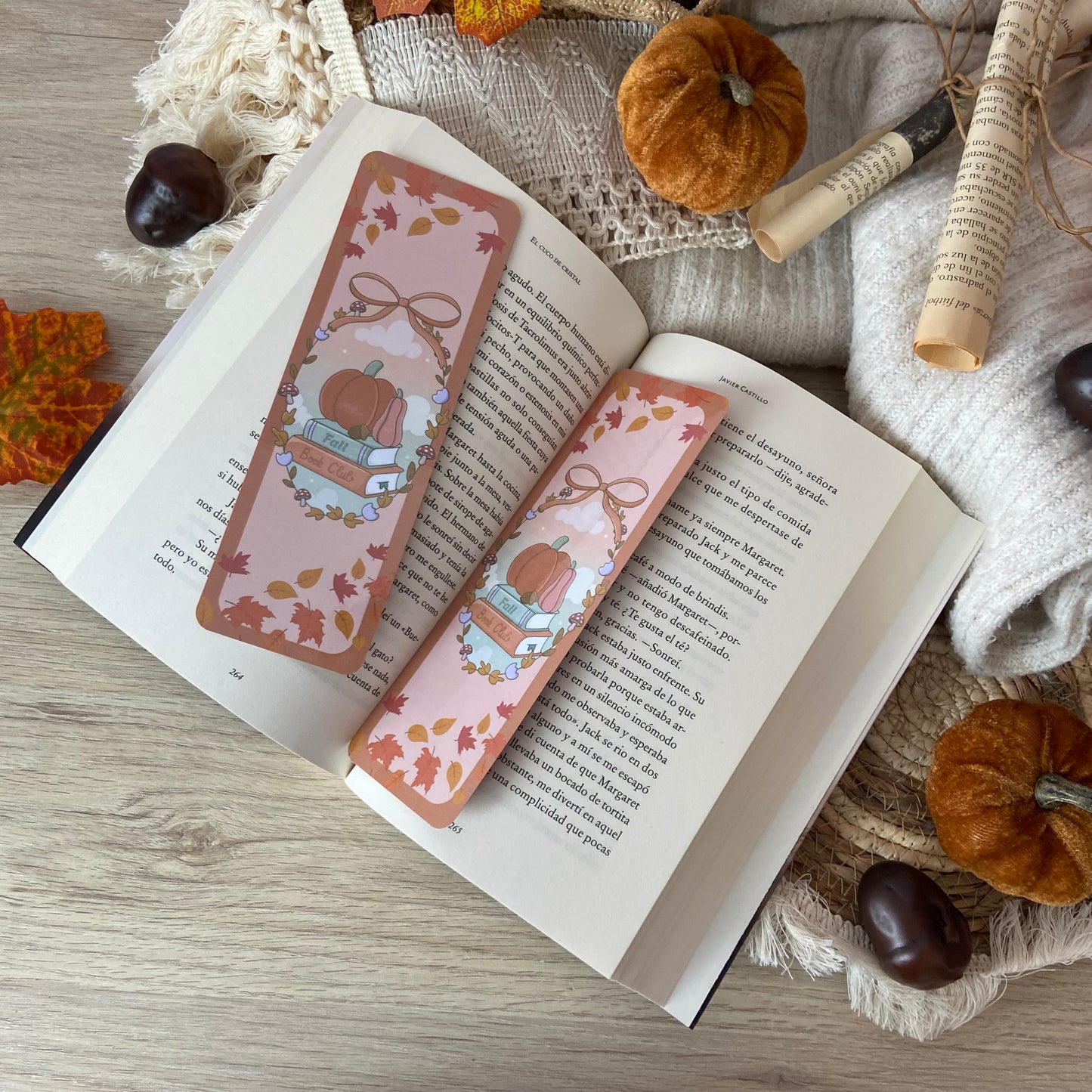 Marcapáginas Fall bookclub