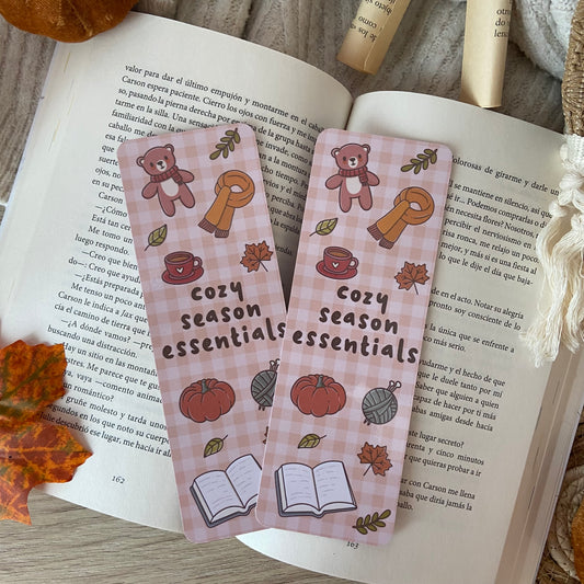 Marcapáginas Cozy season essentials